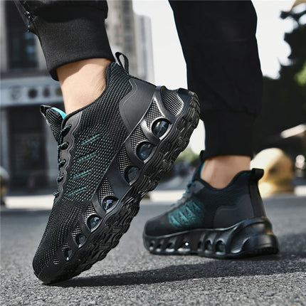 Men's air cushion casual sneakers spring summer lightweight outdoor racing running shoes breathable plus size speed sports shoes