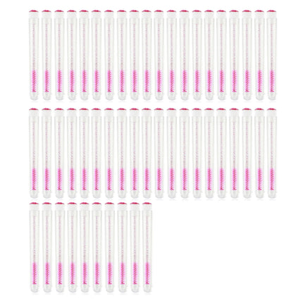 50pcs Reusable Eyelashes Brush Tube for Eyelash Extension Disposable Mascara Wands Eyebrow Brush Applicator EyeLash Brushes