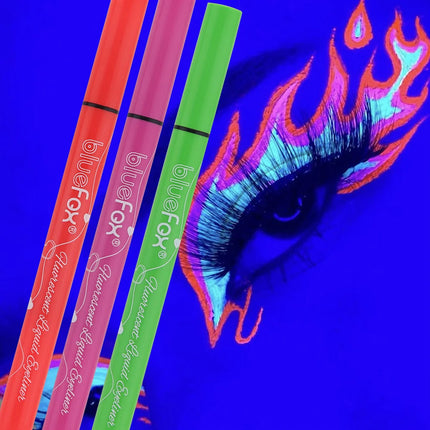 6pcs Glow in the Dark Face,Body Paint Set,Shimmer Liquid Eyeliner, Neon Fluorescent Makeup Sticks for Halloween,Music Festivals