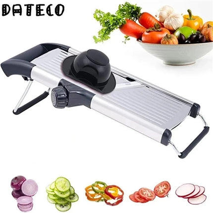 304 Stainless Steel Mandoline Professional Vegetable Slicer Adjustable Cutter Vegetable Grater with Blades Kitchen Accessories