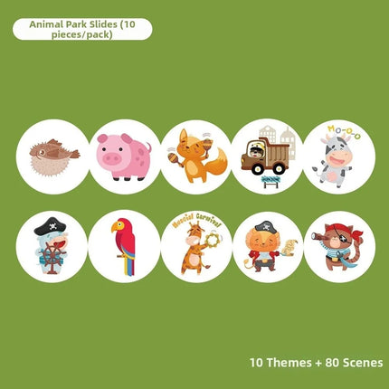 Story Machine Projection Story Flashligh Portable Projection Storyteller Baby Sleep Aid Early Education Slide Story Machine