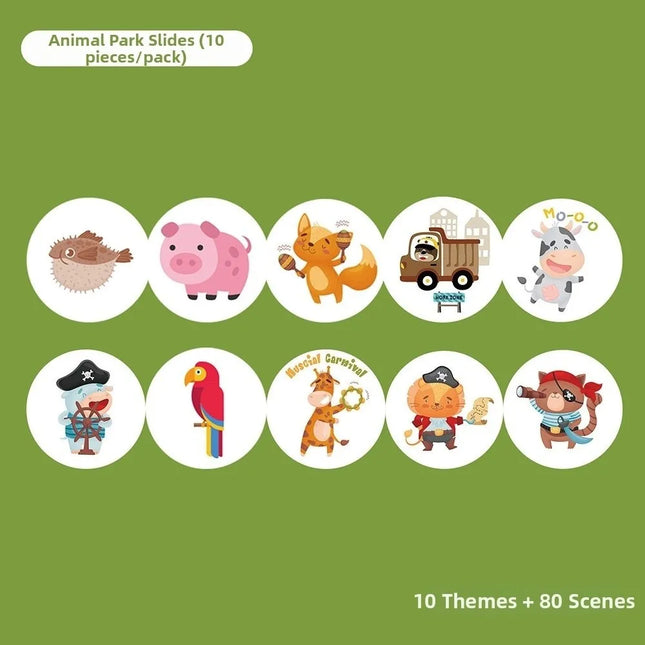 Story Machine Projection Story Flashligh Portable Projection Storyteller Baby Sleep Aid Early Education Slide Story Machine