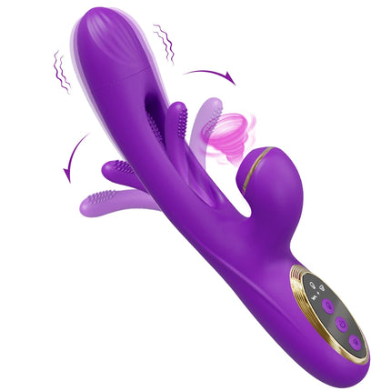 Tapping Flapping Vagina Vibrator for Women Clit Sucker Rabbit Sucking G-Spot Vibrator Female Masturbator Sex Toy for Woman