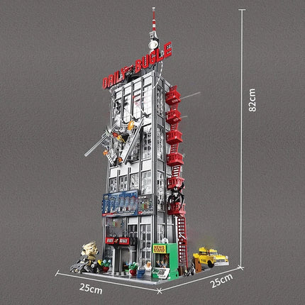 2026 New Moc The Bugle Building Of Daily Avengers Tower Bricks Building Blocks Dispaly Model Building Birthday Gifts For Teenage