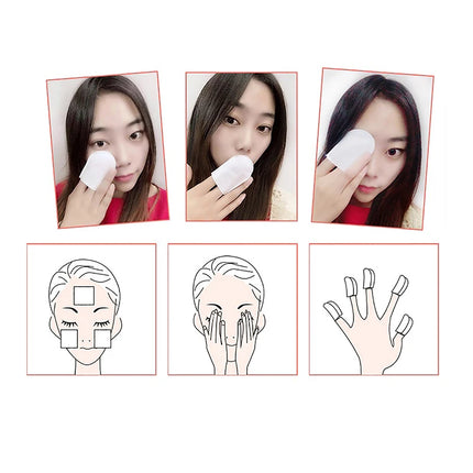 120pcs/Bag U-Shaped Pocket Cotton Pad Makeup Facial Cotton Pads Soft Cosmetic Pad For Face Make Up Removing Pad