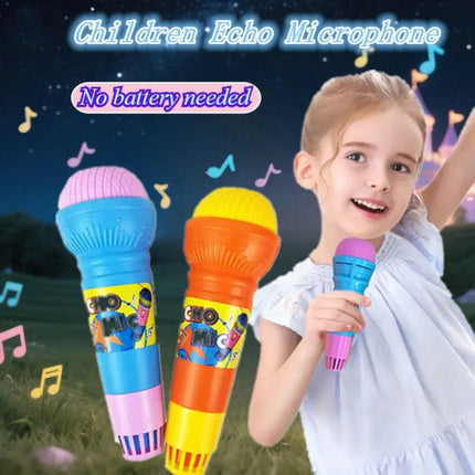 Funny Kid's Echo Microphone Toys No Batteries Required Physical Echo Musical Early Education Toys Enlightenment Portable