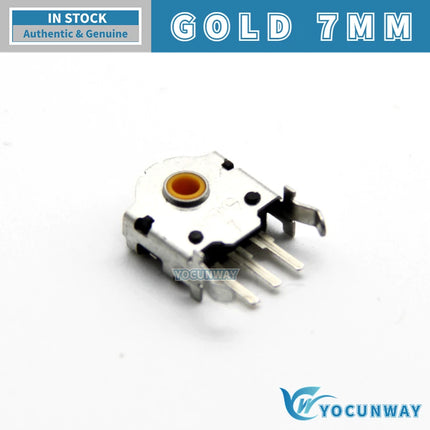 TTC Rotary Mouse Scroll Wheel Encoder Gold Mark 1.74mm Hole 20-40g Force Compatible 7-16mm Diameters for PC Mouse Upgrade