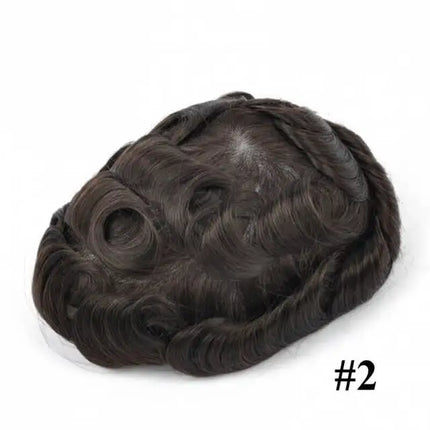 Men's Capillary Prosthesis Front HD Lace Natural Human Hair Wigs Hd Lace PU Base Men Toupee Hair Replacement Front Lace Hairline