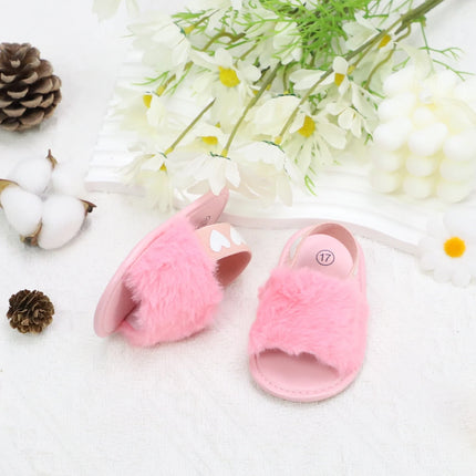 Baby girl winter breathable front shoes cute plush toddler shoes baby shoes