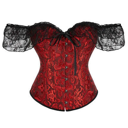 Lace Corset Top Women Shapewear Fajas Waist Trainer Slimming Lingerie Blouses Body Shaper Woman Corsets Sexy Outwear Shaping Tops