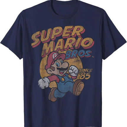 classic game Super Mario graphic unisex 100%cotton shirt,2026 summer New Men vintage fashion O-neck Japanese Harajuku T-shirt