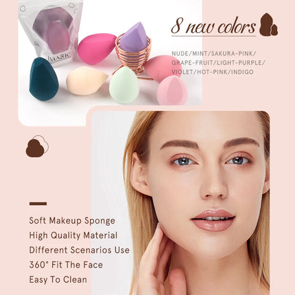 IMAGIC 16-Colors Makeup Sponge Tools Face Beauty Cosmetic Foundation Powder Puff Wet and Dry Use gąbka do makijażu косметика