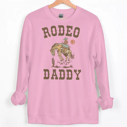 Vintage Cowboy Style Couple Matching Clothing "Rodeo Daddy/Mama" Crewneck Long Sleeve Women Men Husband Wife Sweatshirts