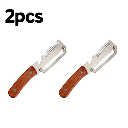 Kitchen Household Multifunctional Peeler Slicer Stainless Steel Scallion Scraper Bottle Opener Ginger Shredder