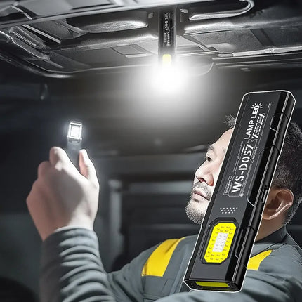 LED Keychain Flashlight Rechargeable 550LM Portable Mini Torch Pocket Lantern Flood Work Light With Magnet For Emergency