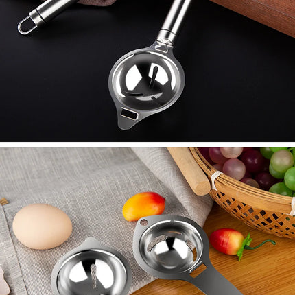 Egg White Separator Stainless Steel Tools Eggs Yolk Filter Gadgets Kitchen Accessories Separating Funnel Spoon Divider Utensils