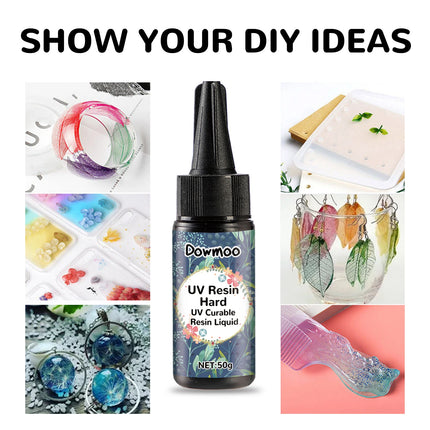 UV Resin Liquid Clear 50g DIY / Résine UV Liquide Claire 50g DIY