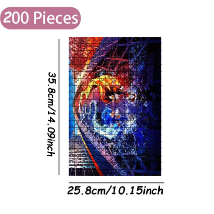 Sonic the Hedgehog Jigsaw Puzzle 108/200/300/500/1000 Pieces Wooden  Puzzle High Quality Birthday gift