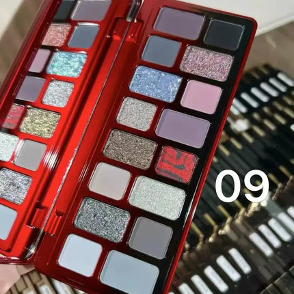 Qianyan Cheeryep 16 Color Eyeshadow Palette Glitter Chamelon Matte Pearlescent Flash Plate Cowherd Sequins