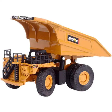 Huina 1812 1:60 Diecast Alloy Dump Truck Hobby Collection Model Full Metal Die Cast Car Toys for Boys Home Decoration Birthday、
