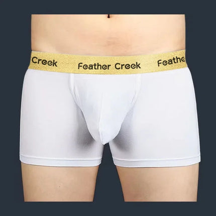 Large Pouch Men's Panties U Convex Front Pocket Flat Foot Triangle Sexy Shorts Fashionable Underwear for Men
