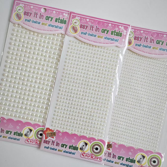 Children's DIY stickers, pearl chains, decorative car stickers, mobile phone back glue, diamonds, acrylic diamond stickers, manu