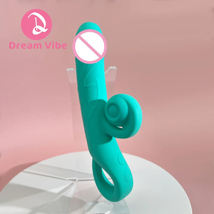 Vibra Snail Dildo Vibrator Flexible for Perfect Clit Fit Rabbit Vibrator 10 Powerful Vibrations Sex Toy Women Masturbate Massage