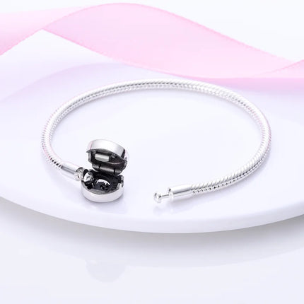 925 Sterling Silver Bracelets 17-20CM Original Leaf Clover Butterfly Heart Bracelet Fit DIY Charms Beads Fashion Women Jewelry