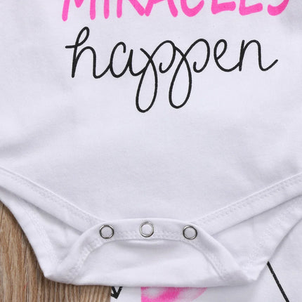 4Pcs Baby Girls Clothes Sets Newborn Letter Print Long Sleeve Romper Tops Pants Hat Headband Summer Autumn Baby Outfits 0-24M