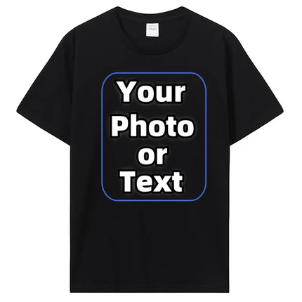 Custom T Shirt Make Your Design Logo Text Cotton Tshirt Personalized Gift Customized Your Design T-shirt Diy Men Women Tees Tops