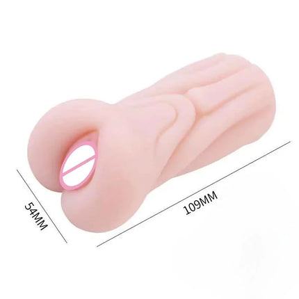 3 in 1 Pocket Pussy Male Tool 3D Realistic Texture Tight and True Mouth Adult for Male Stimulation Male Massage Toy Mens Fun 18+