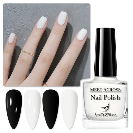 2pcs 8ml Water-Based Nail Polish Set Long Lasting Quick Drying No Need of Lamp to Cure Nail Supplies Vernis for Nails Manicure