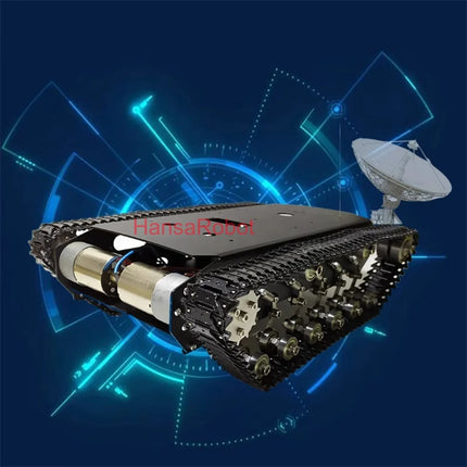12KG Load Metal Suspension Shock Absorber 2WD Tank Chassis Tracked Robot Car Intelligent Stainless Steel Car with DC Motor