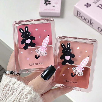 1Pc Cappuvini Water Shining Cheek Blush Highlighter Cream High Gloss Glitter Rouge Natural Brighten Face Contouring Blush Makeup