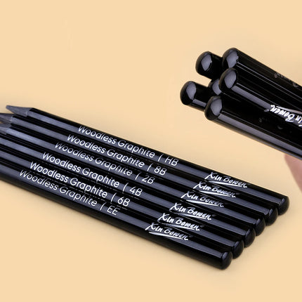 Wood Free Graphite Sketching Carbon Pencil Set for Art Students Drawing Charcoal Pencil Solid Wholesale