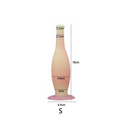 3 Sizes Anal Plug Dildo Anal Dilator Wine Bottle Soft Silicone Butt Plug Stimulate Anus Vagina Massage Adult Sex Toy Masturbator