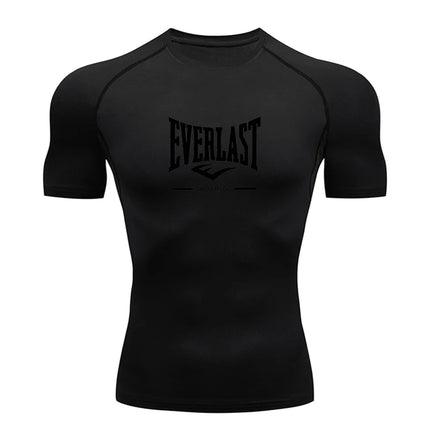 New Men's Running Compression T-Shirt Short Sleeve Gym Workout Shirts Fitness Shirts Men's Jogging Sportswear Sweatshirts