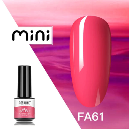 ROSALIND Shiny Gel Nail Polish Soak Off Gel Varnishes Nail Art Semi Permanent UV Glitter Nail Gel Polish Base Top Coat Enamel