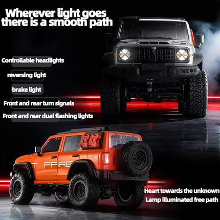 MN300 1:12 4WD RC Rock Crawler Off-Road Truck With 280 Motor Metal Chassis 2.4G Remote Control Climbing Vehicle Adults Car Gifts