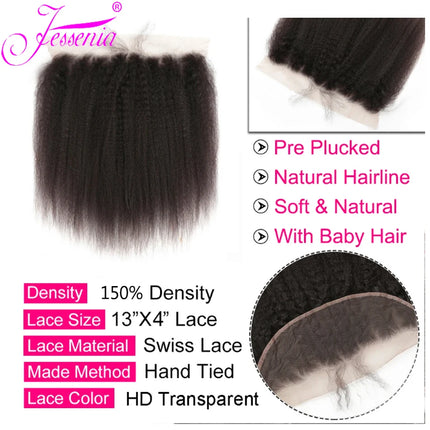 16A Lace Frontal Only 13x4 Water Wave Closure Human Hair Brazilian Lace Front Closure Deep Water Kinky Curly Straight Wave Lace