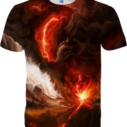 Mens Women Shirts 3D Printed T-Shirt Unisex Casual Short Sleeve Tops Tees for Adult