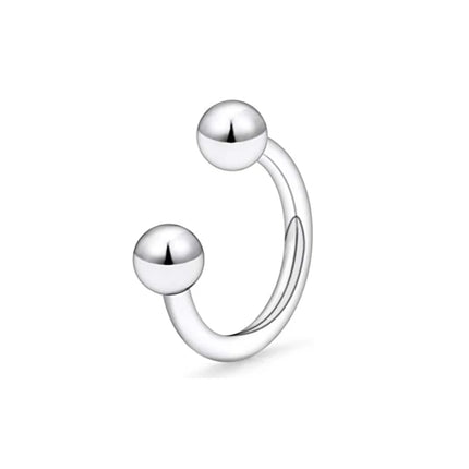 1Pcs Septum Rings Hoop Nose Ring Horseshoe Stainless Steel Cartilage Earrings Hoop Helix Tragus Septum Piercing Jewelry