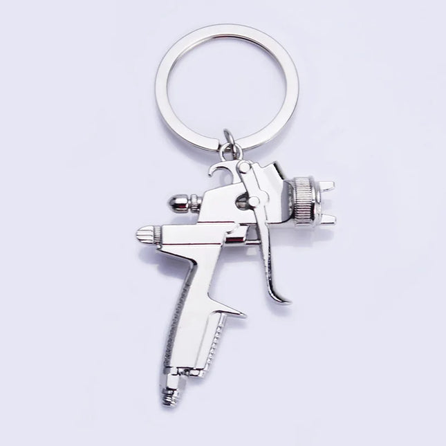 2024 new creative car paint spray guns model keychain charm fashion men and women car bag keychain accessories gift wholesale