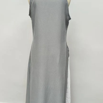 2026 New Women’s Clothing: Sleeveless, Loose-Fitting, Color-Blocked, Casual, Off-The-Shoulder Dress.