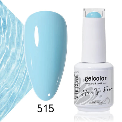 Arte Clavo Colourful Gel Nail Polish Nail Art Gel Varnishes Macaron Color Nail Semi Permanant Soak Off LED UV Gel Nail Varnishes