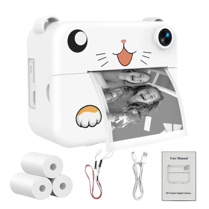 Digital Children Camera Kids Camera Instant Print Photo HD Video Recorder Mini Thermal Printer Best Birthday Festive Gifts 1080p