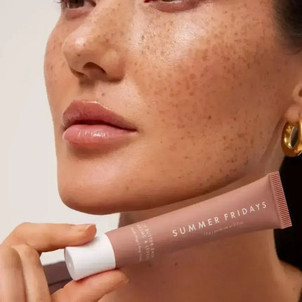 Summer Friday's Vanilla Beige Lip Balm Moisturizing Transparent Lipstick Set Smooth Soft Tube Mirror Lip Gloss Lip Makeup