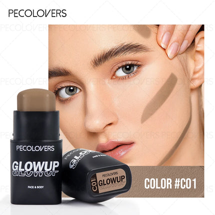 1PC Shimmer Face Concealer&Blush Stick,Non-greasy, Waterproof, Long-lasting Effect,Suitable for Beginner