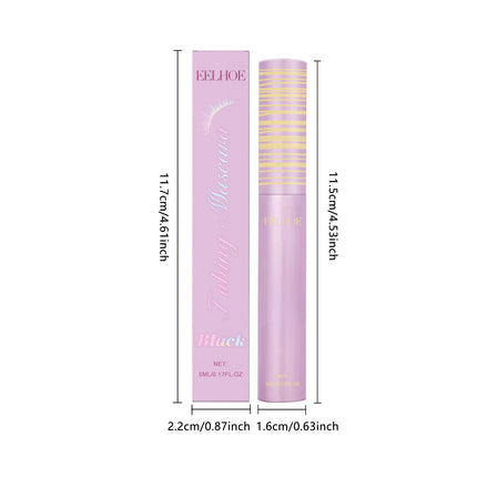 Black Mascara - Smudge-Proof Long-Lasting Lash Styling Mascara, Natural Daily & Party Volumizing Eye Makeup Essential
