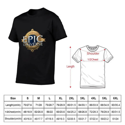 Universal Epic Universe Logo T-Shirt - UNIVERSAL DESTINATIONS & EXPERIENCES T-Shirt Blouse blacks t shirts for men pack
